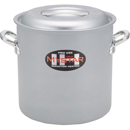 北陸アルミニウム(Hokuriku Alumi) HOKUA AZV7204 Meister Commercial IH Saucepan, 10.6 inches (27 cm)