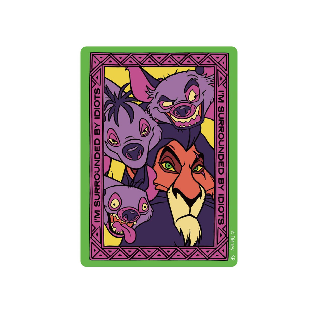 The Lion King [Die Cut Sticker] Character Sticker / Skar GR Disney