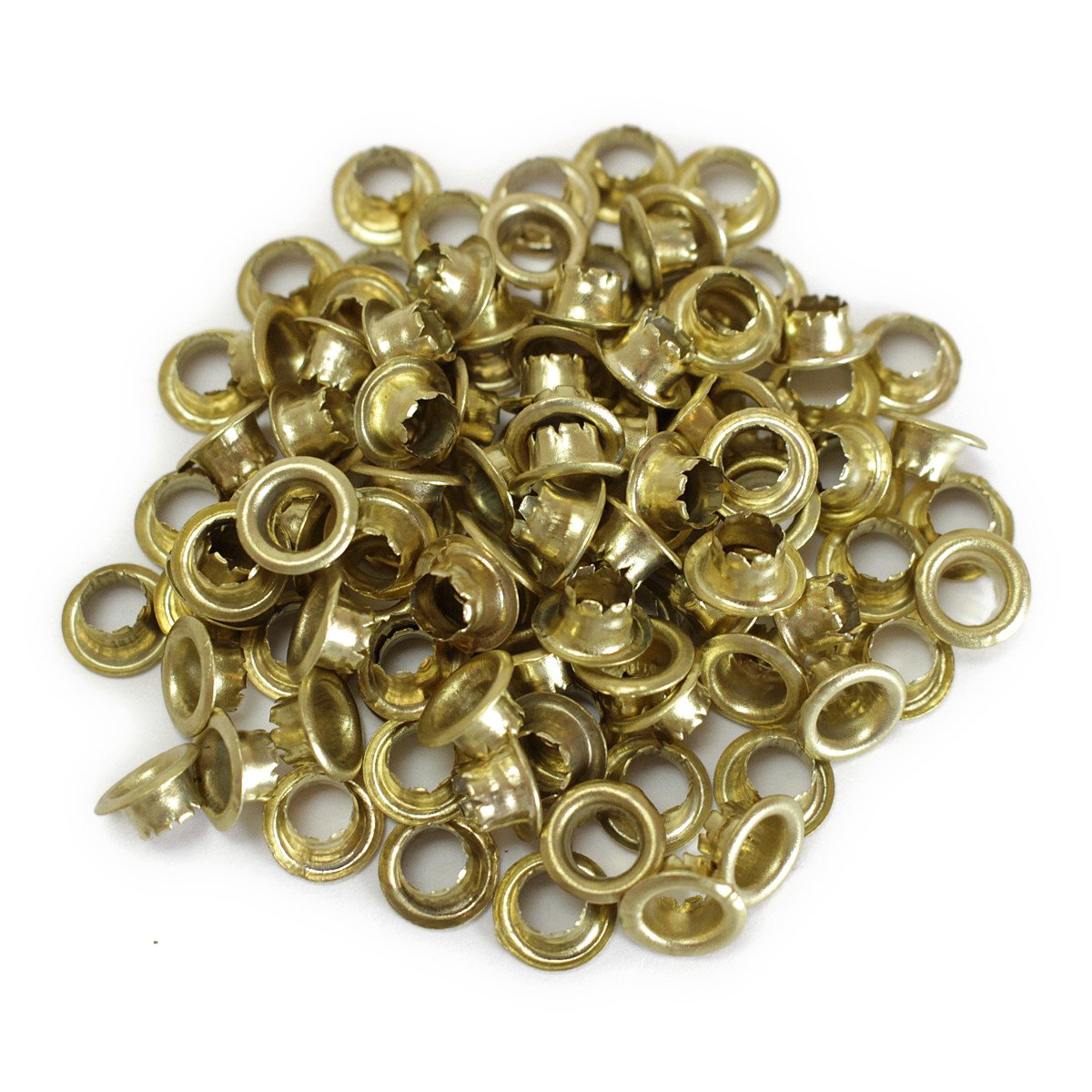 bigman (Big Man) One Side Grommets 4 mm Brass Plated Doubles 100 Pcs
