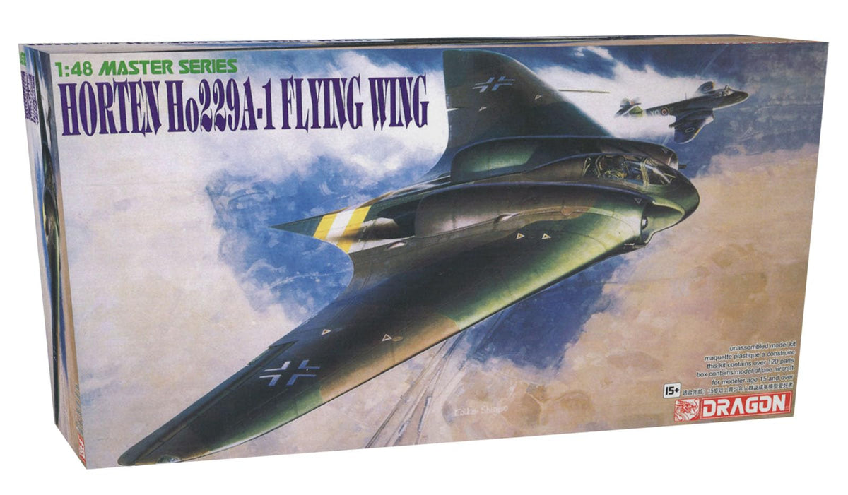 Platz Dragon 1/48 WW2 German Horten Ho229A-1 Flying Wing Plastic Model DR5505 (Airplane)