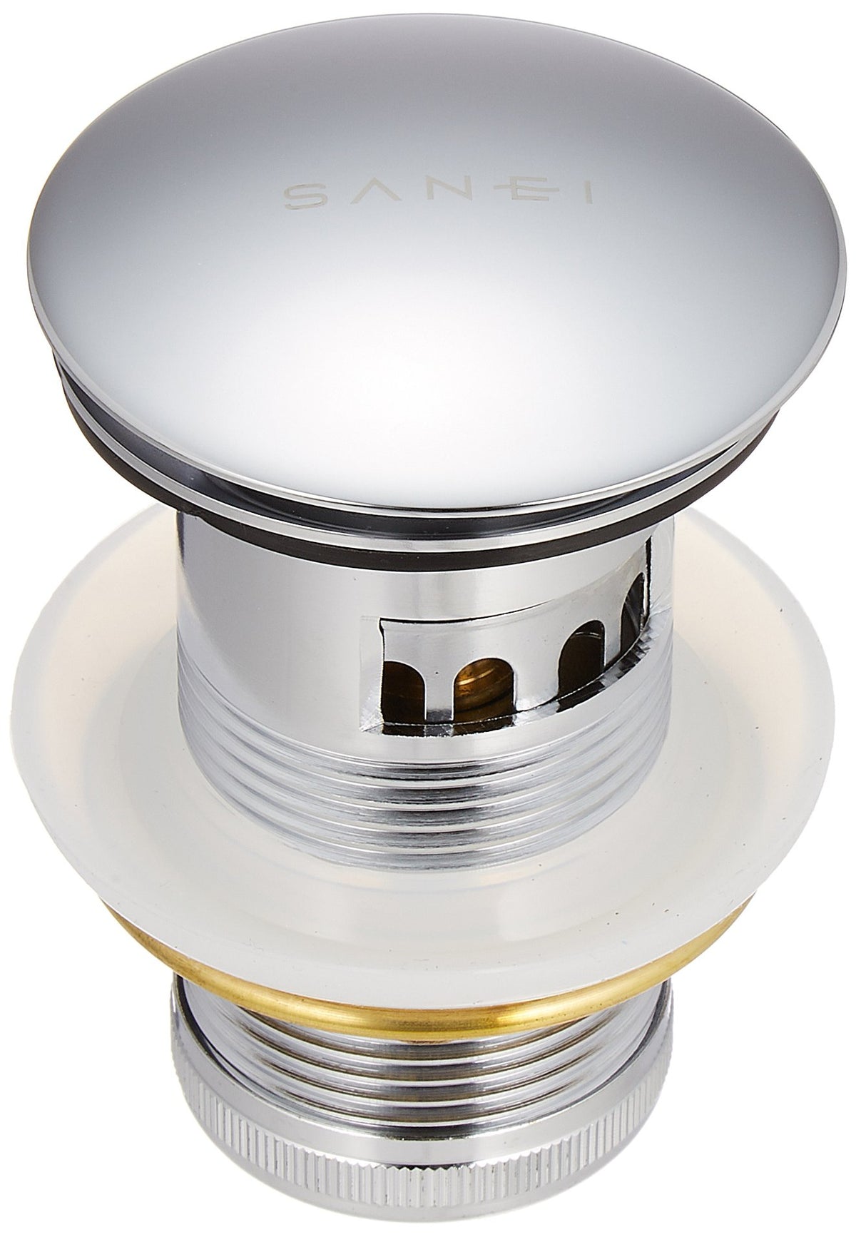 SANEI H3310-32 Toiletries Pop-up Side Hole Drain Stopper for Overflow, Hole Diameter 1.8 inches (46 mm)