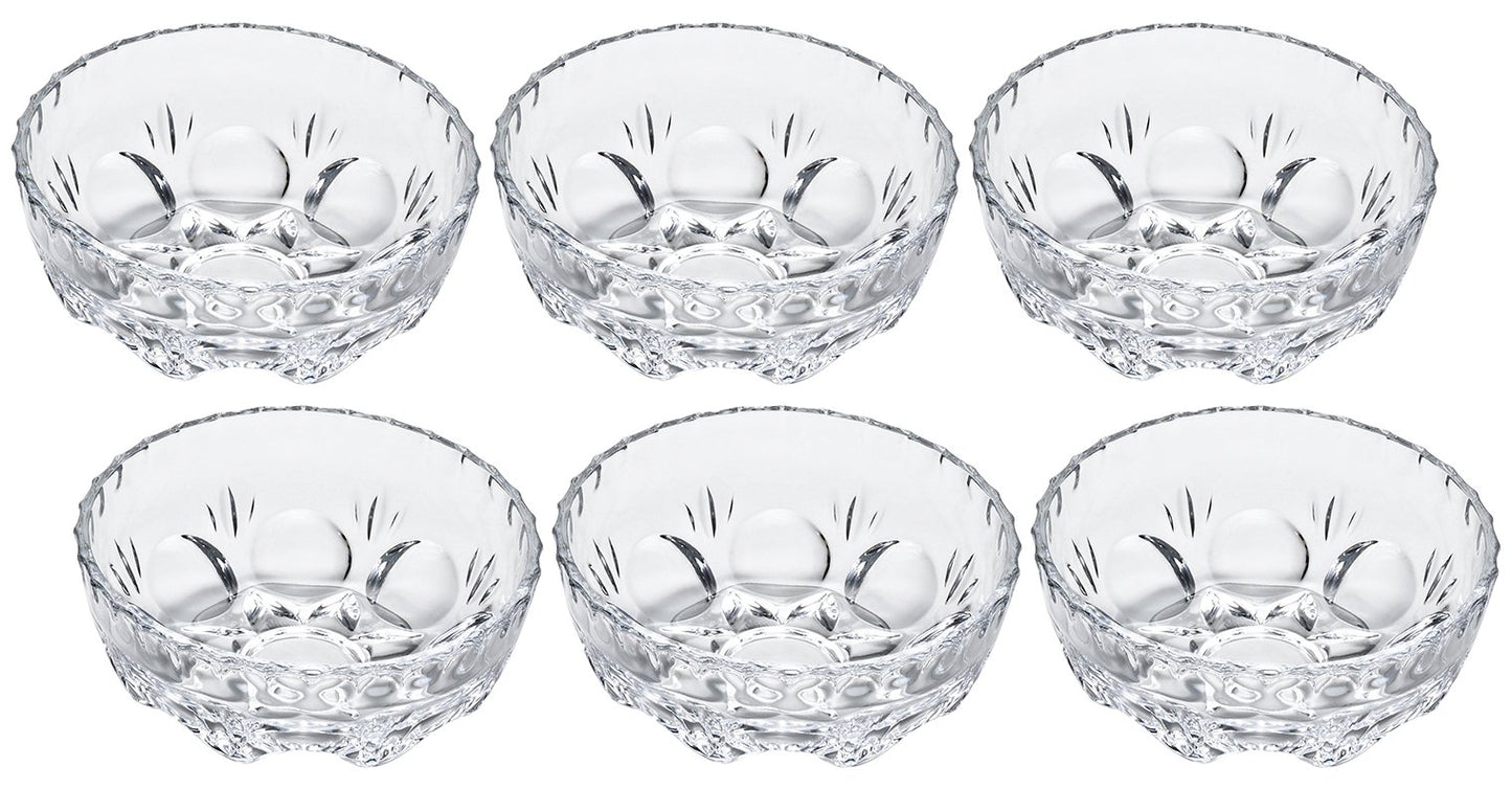 ADERIA Look Small Bowl, Set of 6, Made in Japan, Natto Bowl, Glass, Cafe au Lait Bowl, Serving Plate, Dish, Bean Plate, Cute, Small Bowl, Somen Bowl, Small Bowl, Small Bowl, Small Bowl, Small Bowl,