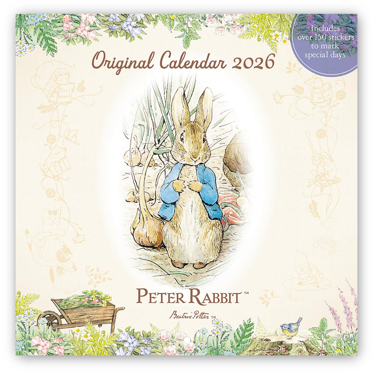 Gakken StaFul 2026 Calendar, Peter Rabbit Wall Hanging, Starts from January 2026, AM15038