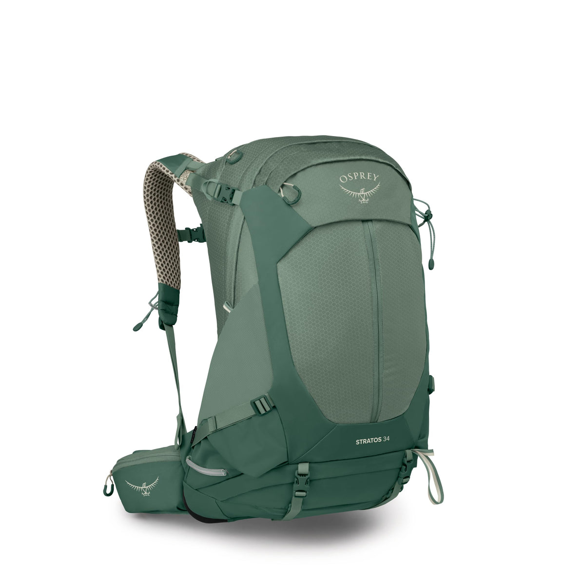 Osprey Stratos 34L Men's Hiking Backpack, Green OS