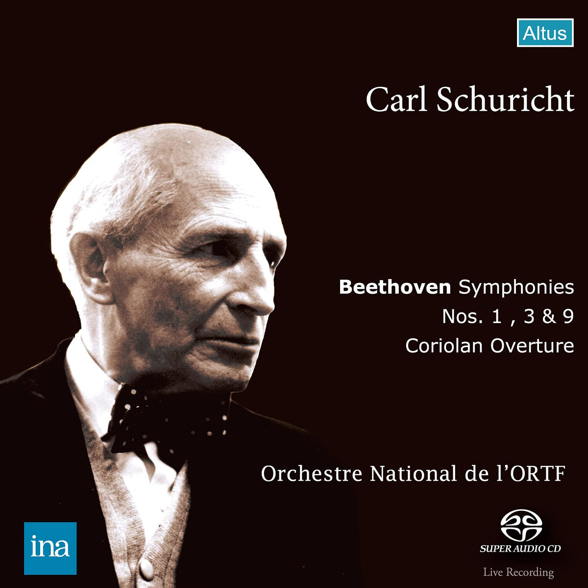 French National Broadcasting Tube Beethoven Performance Collection / Carl Schuricht (Beethoven: Symphony no.1, 3, 9 / Carl Schuricht, Orchestre National de l'ORTF) [2SACD Single Layer] [Domestic Press] [Japanese Belt and Instructions Included] [Live]