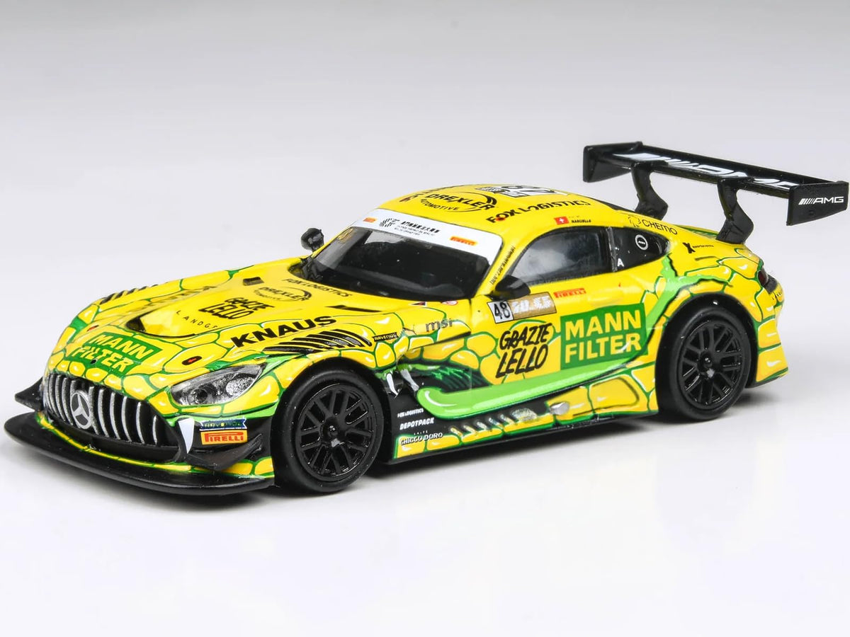 Paragon Mercedes-AMG GT3 Evo #48 Raffaele Marciello Team Landgraf Winner FIA GT World Cup Macau (2023) 1/64 Diecast Model Car Models