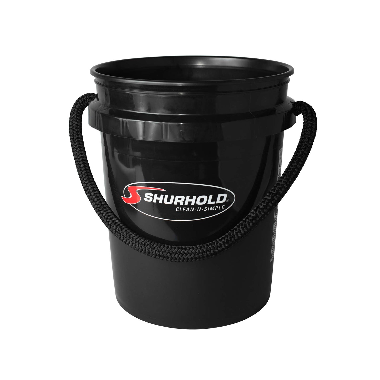 Shurhold World's Best Rope Handle Bucket - 5 Gallon - Black