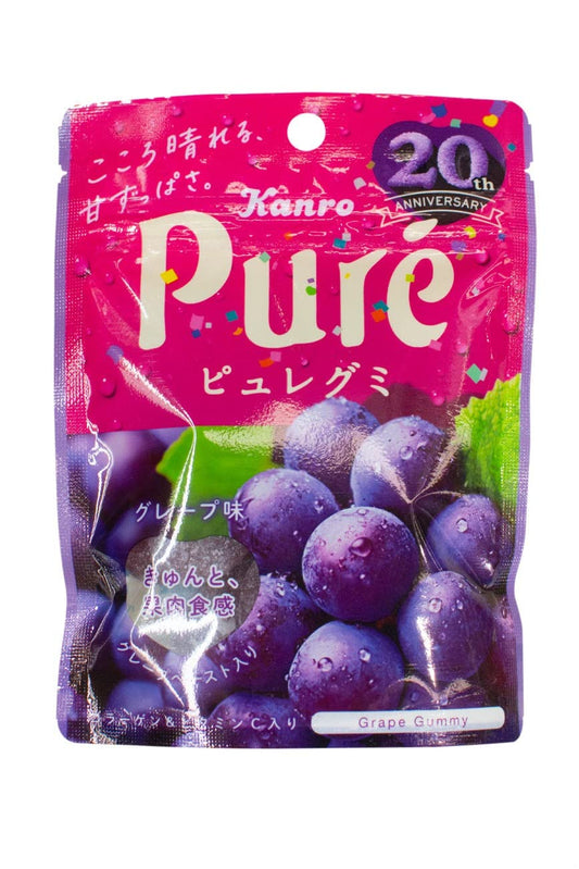 Kanro Pure Gummy Series (Grape, Pack of 6)