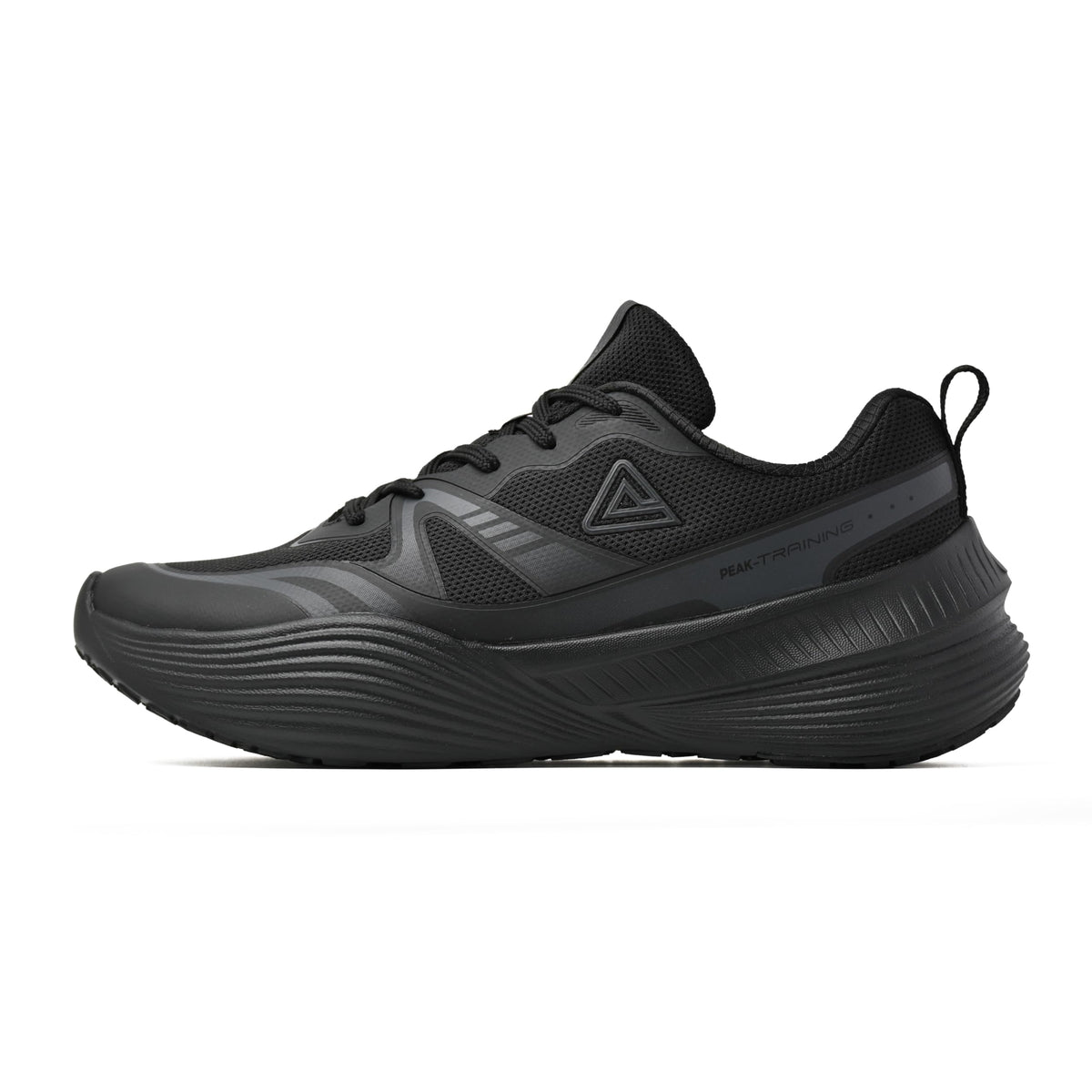 PEAK(ピーク) Men's Sneakers, All Black, 26.0 cm 2.5E