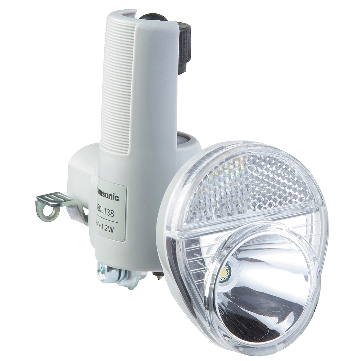 Panasonic NSKL138-N LED Power Generation Lamp, Wide LED, Bicycle, Gray, W 2.3 x D 5.0 x 4.1 inches (58 x 128 x 105 mm)