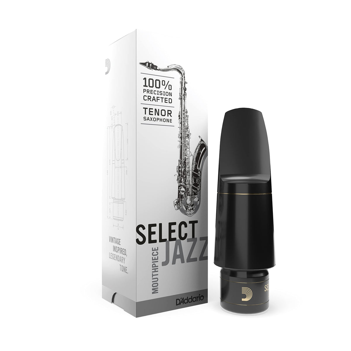 D'Addario Select Jazz Tenor Saxophone Mouthpiece - D9M - Mouthpiece for Tenor Sax