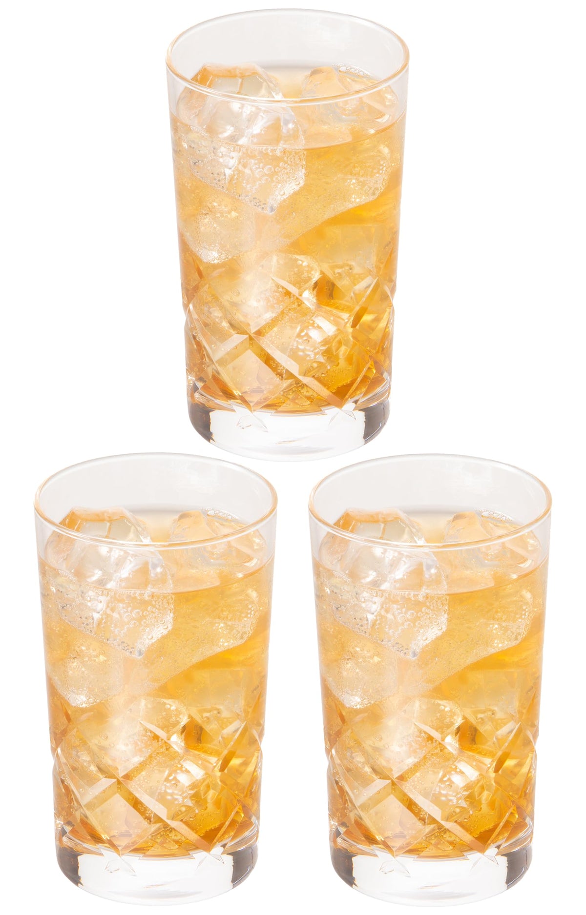 Toyo Sasaki Glass Tumbler, Clear, Approximately 10.2 fl oz (260 ml), Cresta, 8, Dishwasher Safe, Made in Japan, B-30108-C624-JAN-P Pack of 3