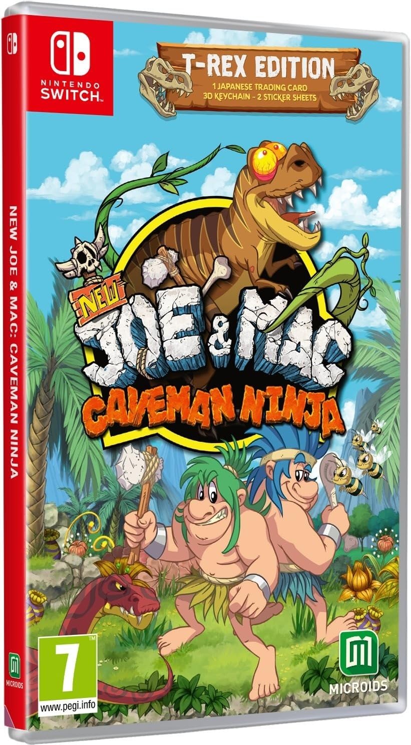 MICROÏDS New Joe & Mac: Caveman Ninja - T-Rex Edition (Nintendo Switch) (Non-US Version)