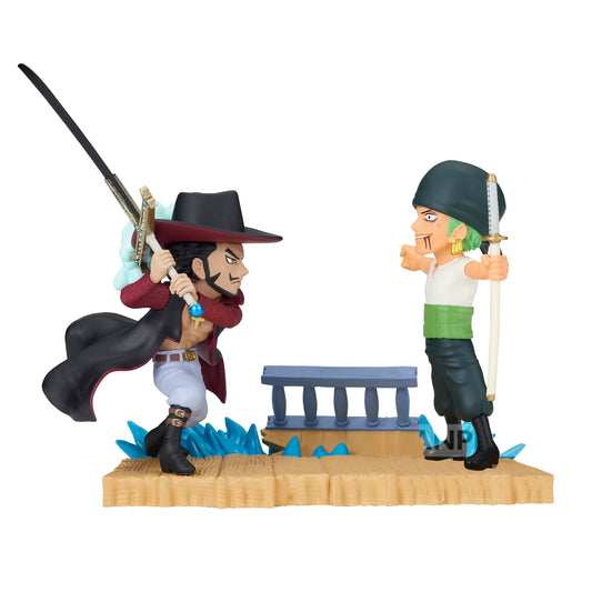 Banpresto - One Piece - Log Stories - Roronoa Zoro vs Dracule Mihawk, Bandai Spirits World Collectable Figure