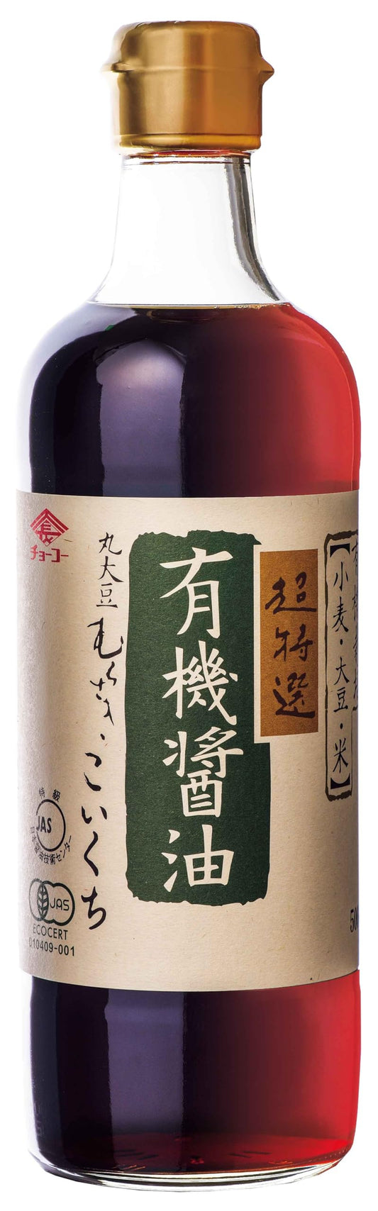 Choko organic soy sauce 500ml bottle Koikuchi
