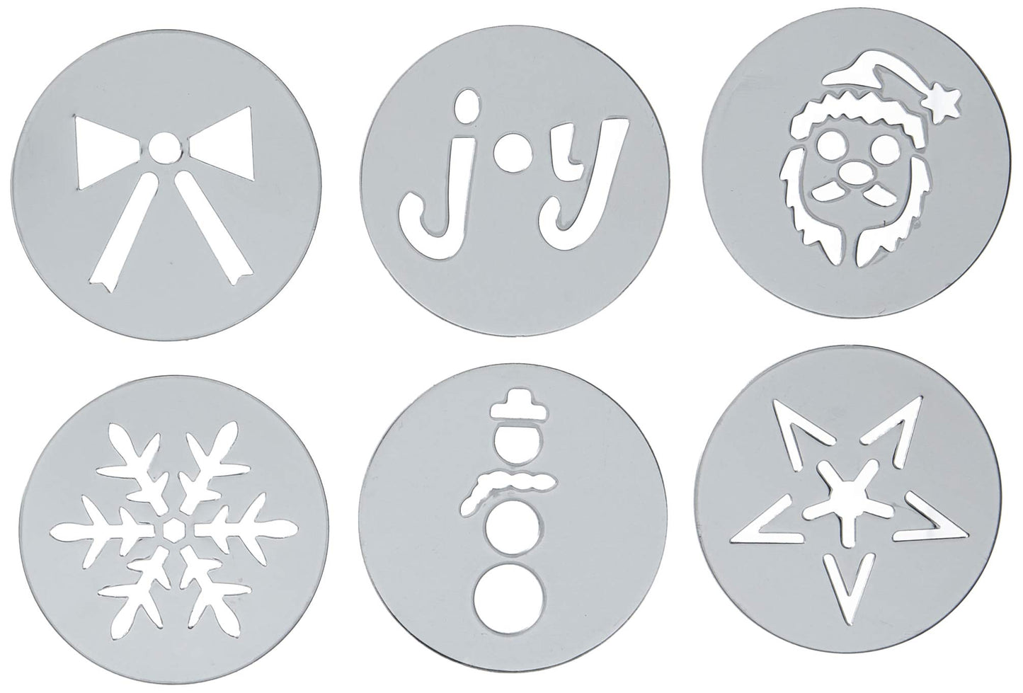 OXO Good Grips Cookie Press Holiday Disk Set, Metallic