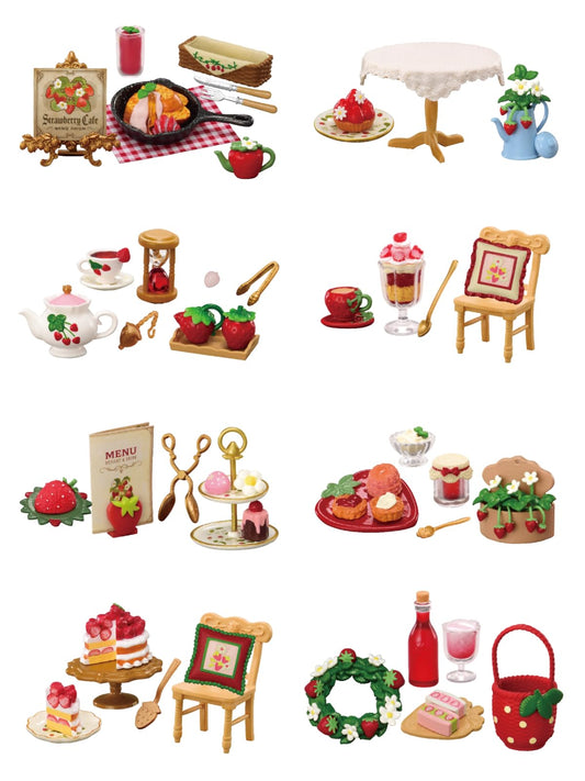 Rement Petite Sample Series Country Strawberry Cafe, 1 Box, H 4.5 x W 2.8 x D 2.0 inches (115 x 70 x 50 mm), PVC