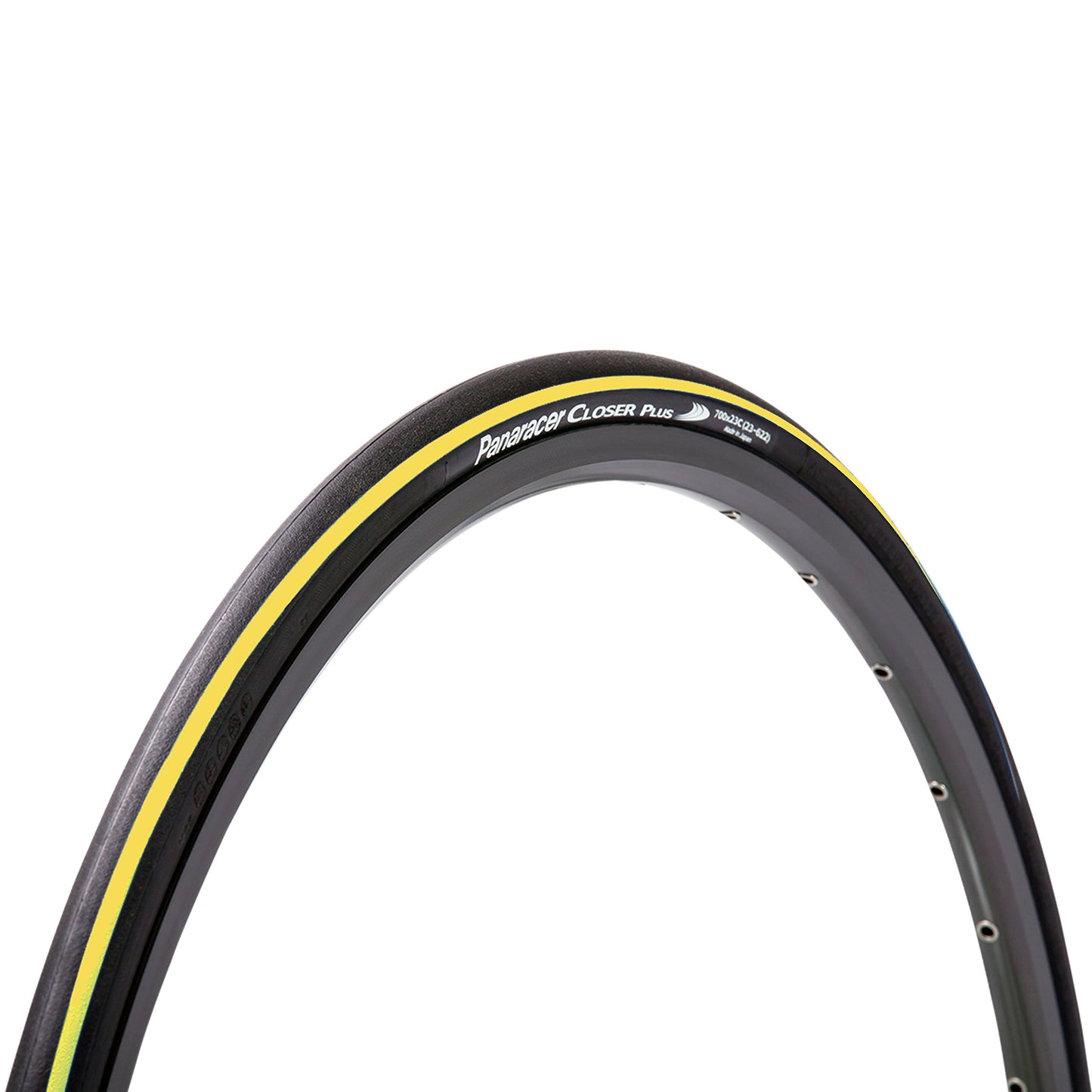 Panaracer F723-CLSP-Y Closer Plus 700 x 23C Clincher, Black/Yellow Line