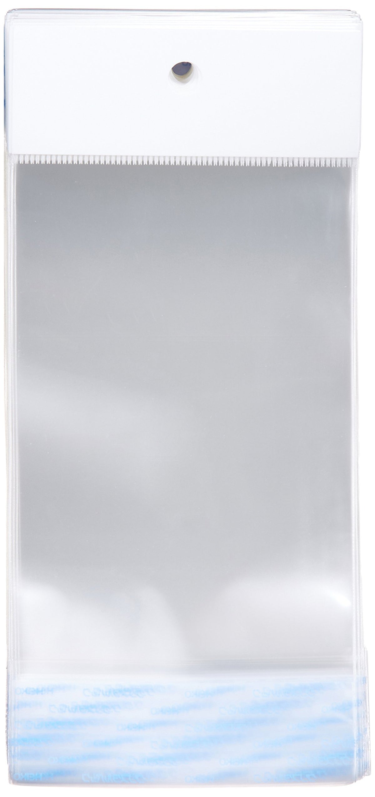 Shimojima H8-12 006792100 Transparent OPP Bag, Crystal Pack, With Header, 3.1 x 4.7 inches (8 x 12 cm), 100 Sheets