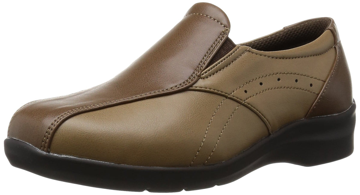 Eve 196 Women's Comfort Shoes, Lightweight, Wide Slip-on, Non-Slip Sole - brown -