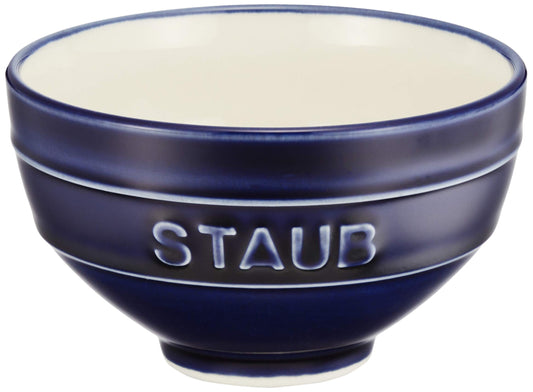Staub Le Chawan 40508-545 Le Chawan Grand Blue L Rice Bowl, Made in Japan