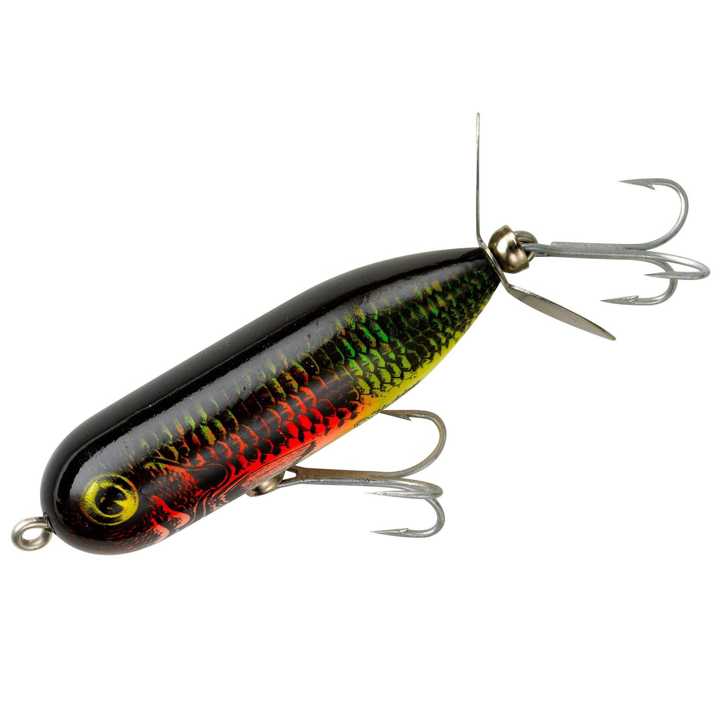 Heddon Torpedo Prop-Bait Topwater Fishing Lure with Spinner Action, Natural Perch, Baby Torpedo (3/8 oz)