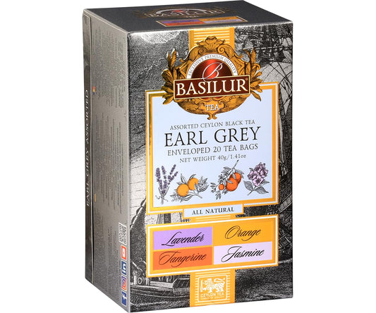 Basilur Tea - Earl Grey - 20 Tea Bags Assorted Gift Pack…
