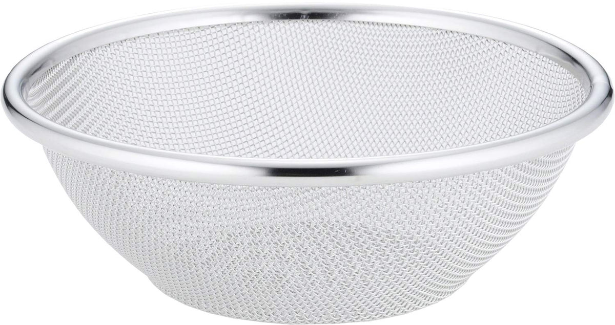 Shimomura Kihan TSUBAME 41487 Durable and Resistant to Deformation, Round Colander, 6.3 inches (16 cm), Made in Japan, Integrated Bottom Legs, Stain Resistant, For Prepare Cooking, Stainless Steel