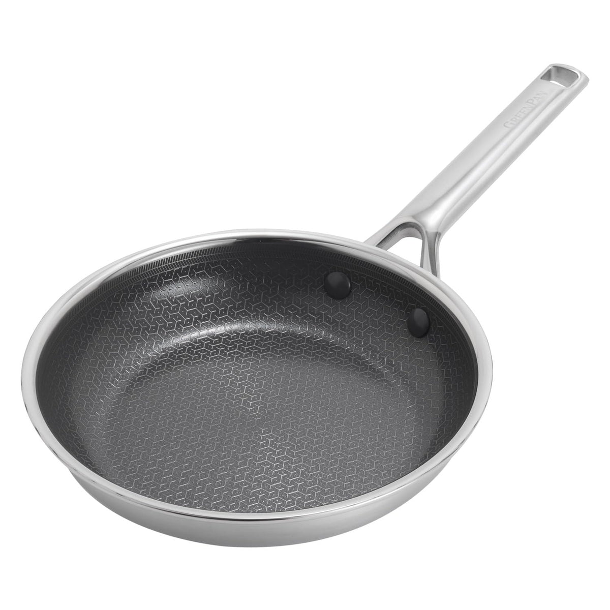 Green Pan CC010627-104 Frying Pan, 7.9 inches (20 cm), Compatible with Induction and Gas Fires, Ceramic Coating, PFAS Free, No Toxins or Fluorine Resin, Etched, Textured Finish, Dishwasher Safe