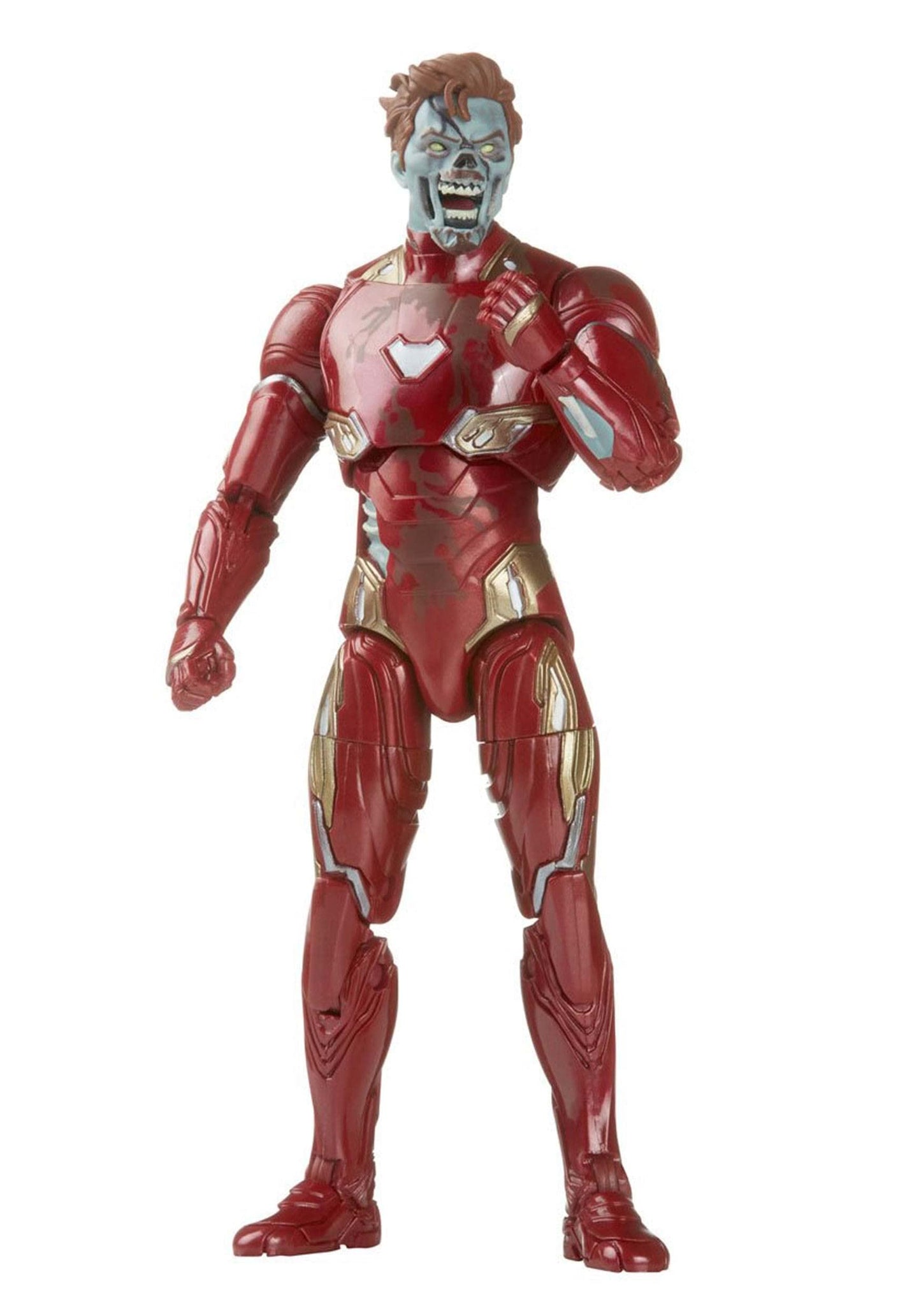 Marvel Legends Series MCU Disney Plus What if Zombie Iron Man Action Figure 6-inch Collectible Toy, 4 Accessories, Multicolor
