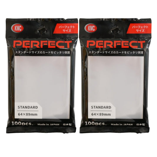 KMC 100 Pochettes Card Barrier Perfect Size Soft Sleeves 2 Pack Value Set !