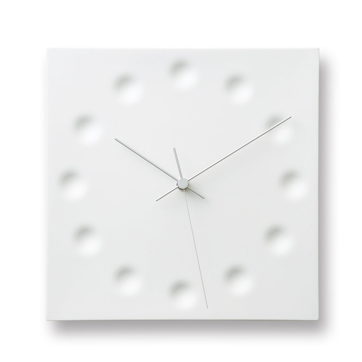 Lemnos (レムノス) Remnos KC03-23 Lemons Wall Clock, Analog, Porcelain, White, Drops, Draw the Existance, W10.0 x H10.0 x D1.5 inches (255 x 255 x 38 mm)