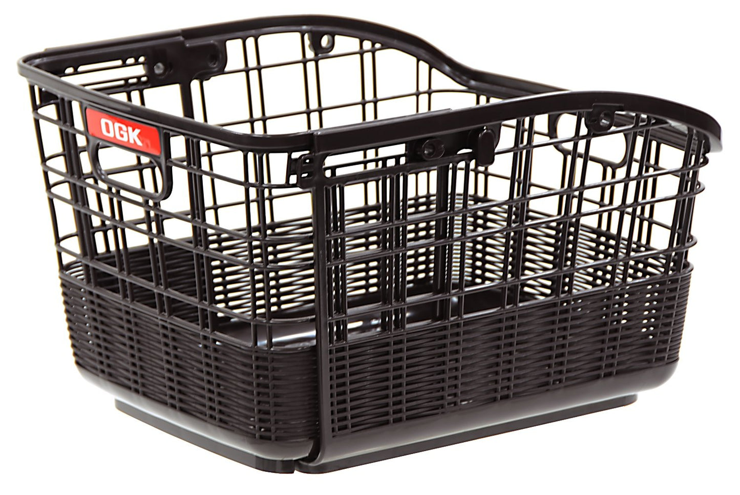OGK Giken RB-037 RB-037 (Fixed Rattan Style Slide Back Basket), Dark Brown for Bicycles