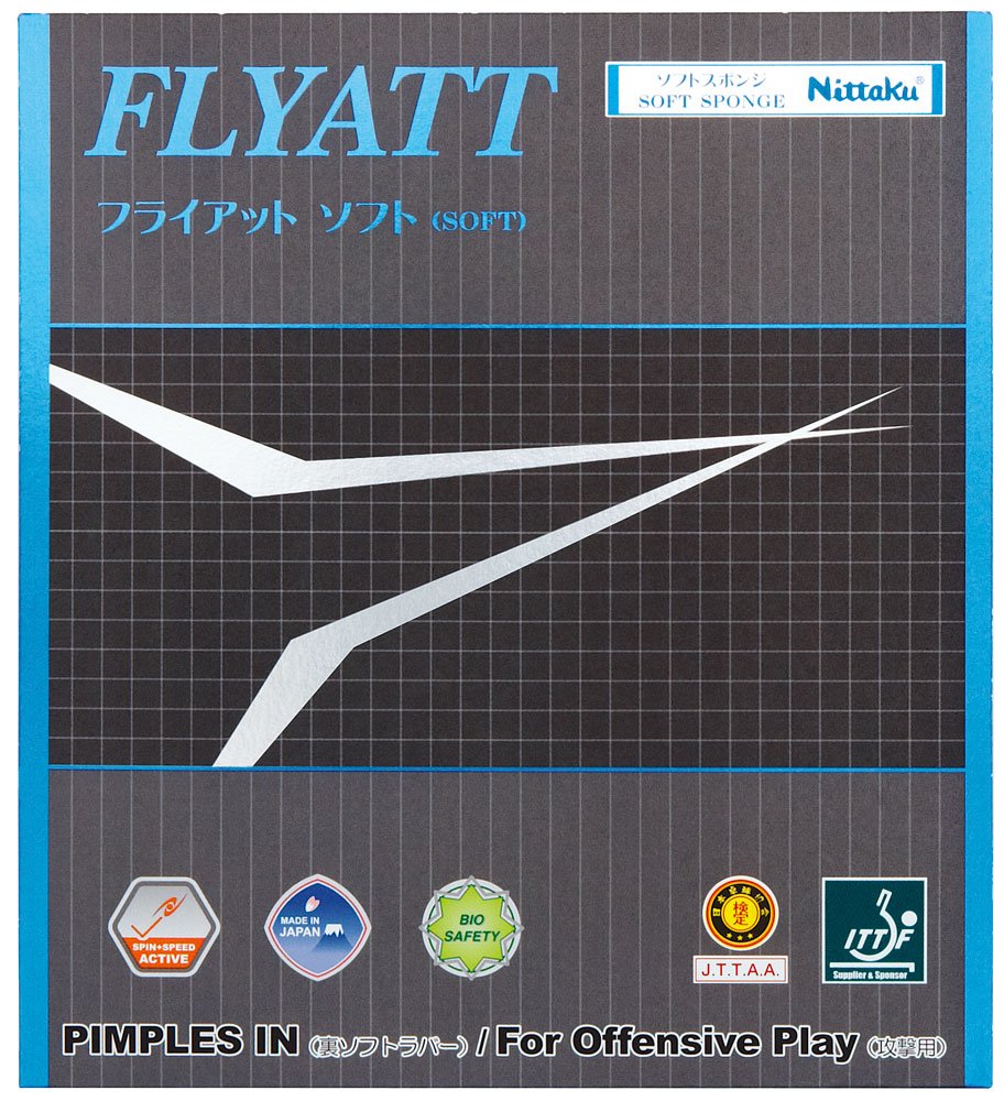 ニッタク(Nittaku) 卓球 ラバー フライアットソフト 裏ソフト テンション NR-8561(スピード) ブラック 中