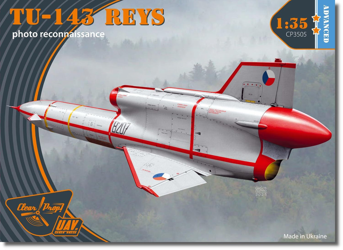 Clear Prop! 1/35 Tu-143 Tu-143 Rays, Drone, Film Camera Equipment, Plastic Model, CPU3505 (Airplane)