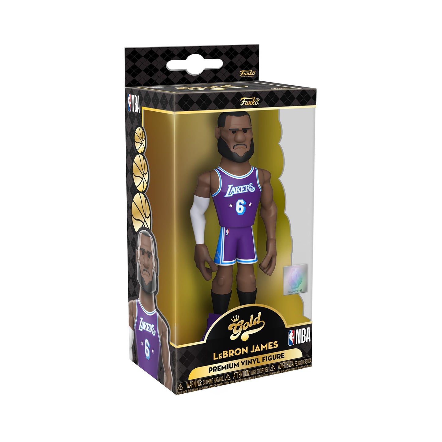Funko Pop! Gold NBA: Lakers - Lebron James (City) 5" with Chase (Styles May Vary)