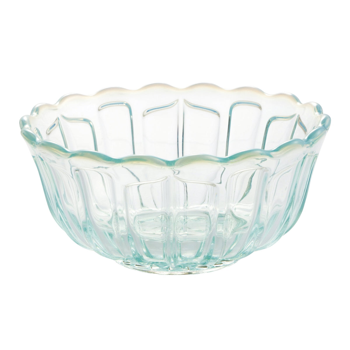 Hirota Glass 2244 Medium Bowl, Blue, Diameter 5.6 x Height 2.5 inches (14.2 x 6.3 cm), Snow Flower