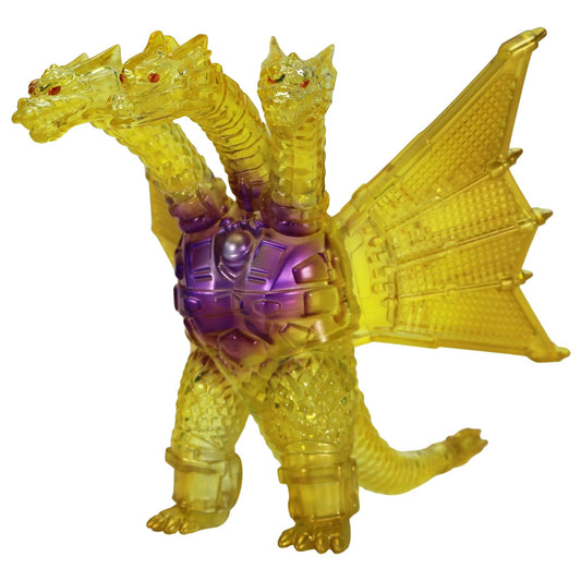 Character Content Production (Ccp) Middle Size Series Godzilla EX [13th Series] Godzilla VS King Gidra, Mecha King Gidra, Clear Version, Approx. 5.3 inches (135 mm), PVC Pre-painted Complete Figure