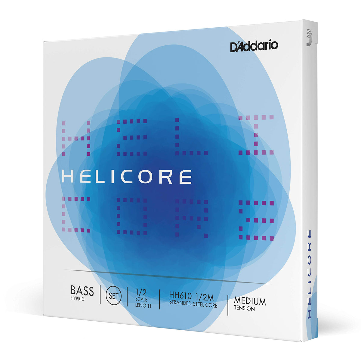 D'Addario Helicore Hybrid Bass String Set, 1/2 Scale, Medium Tension