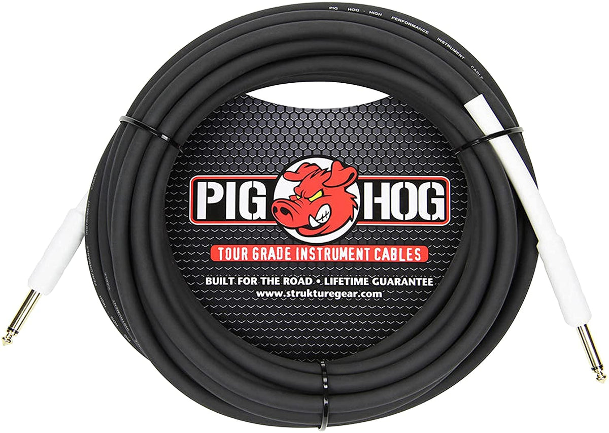 Pig Hog Instrument Cable 1/4" to 1/4" 25ft