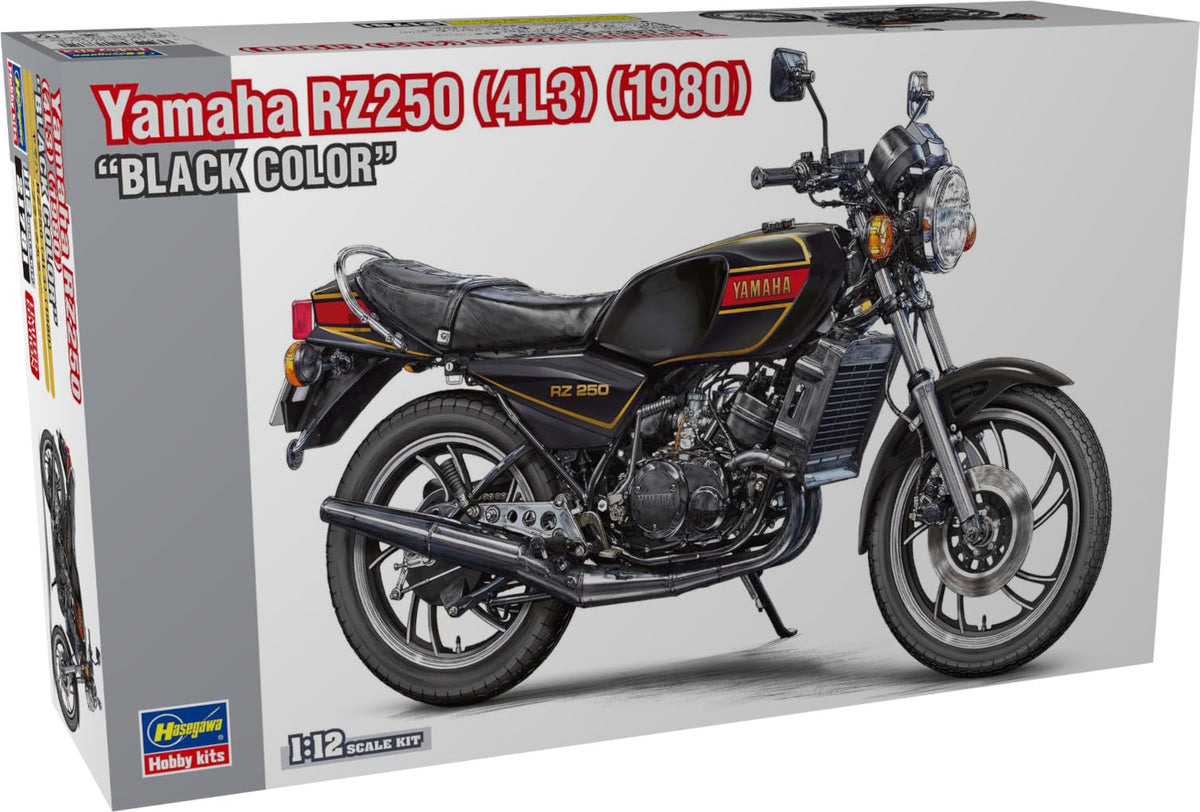 Hasegawa 1:12 Scale Yamaha RZ250 1980 Black 621781-1/12