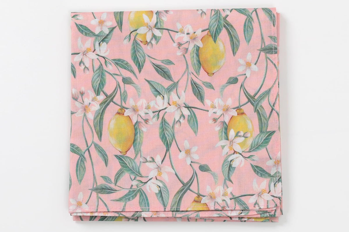 DDintex Floret London Vintage Cloth Lemon Blossom Pink 50x50cm [with Liberty Print]