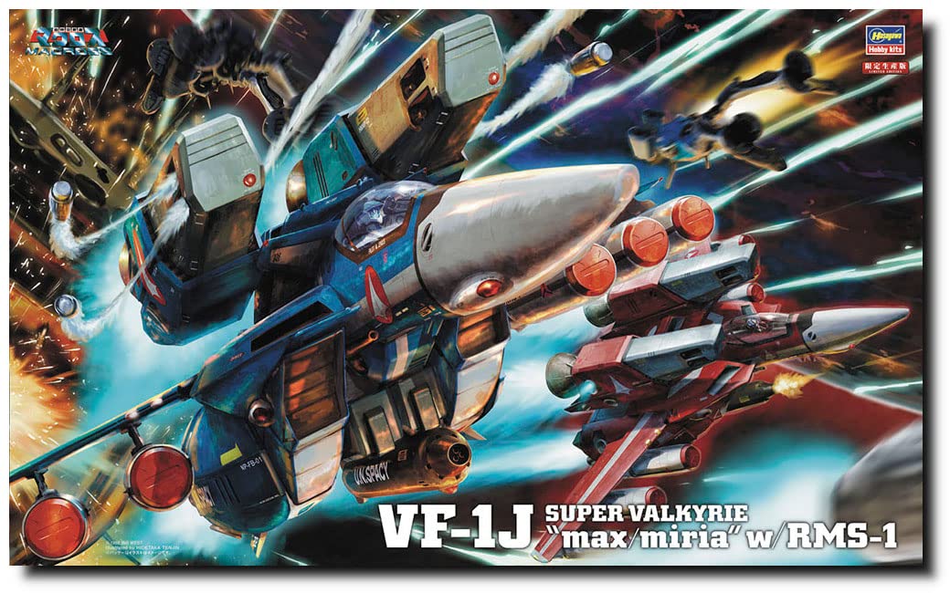 (Hasegawa) 1/48 VF-1J SUPER VALKYRIE max miria w/RMS-1 (65827) (Plastic Model kit)