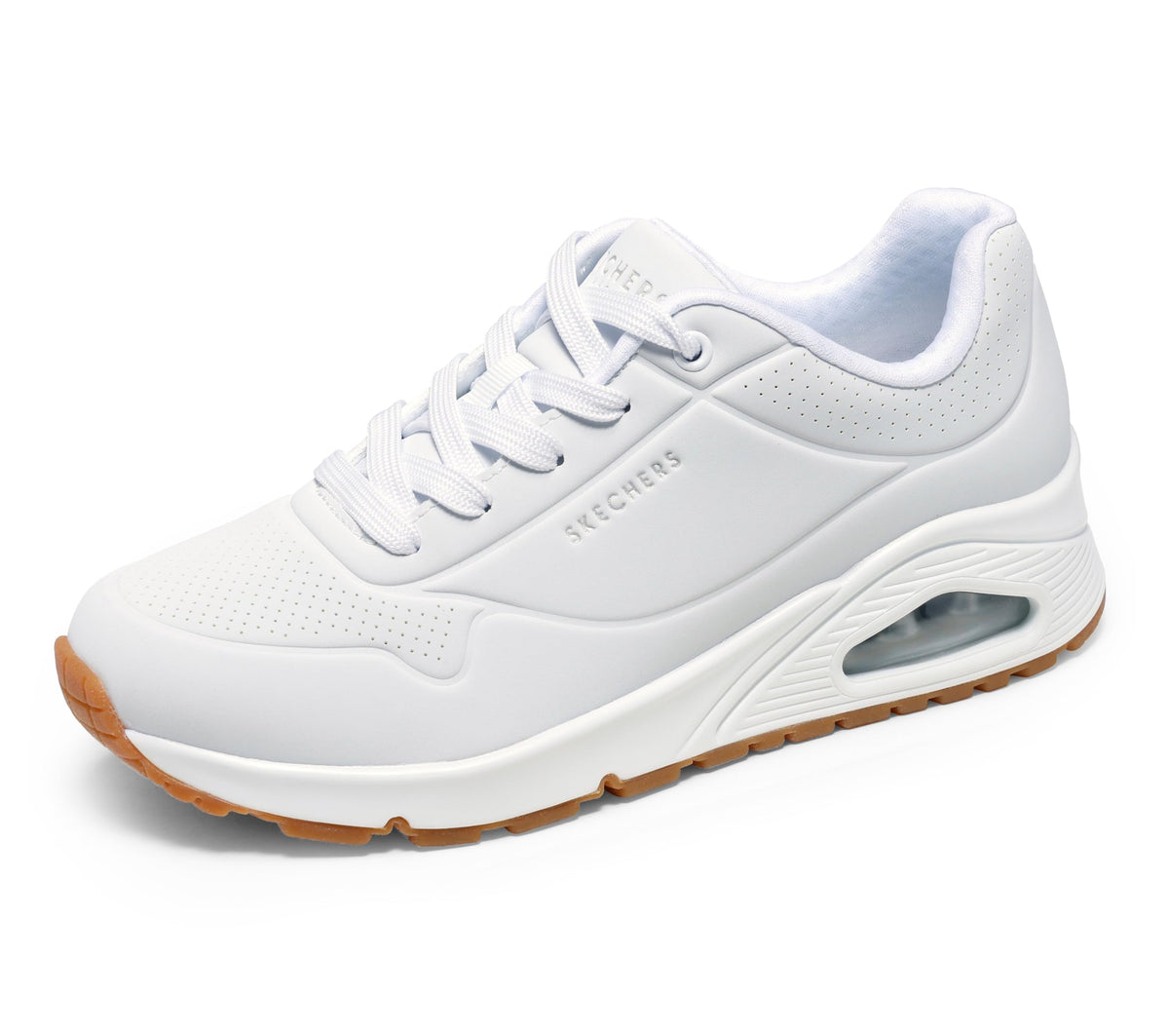 Skechers Women's Uno - Stand On Air Sneaker, White, 11