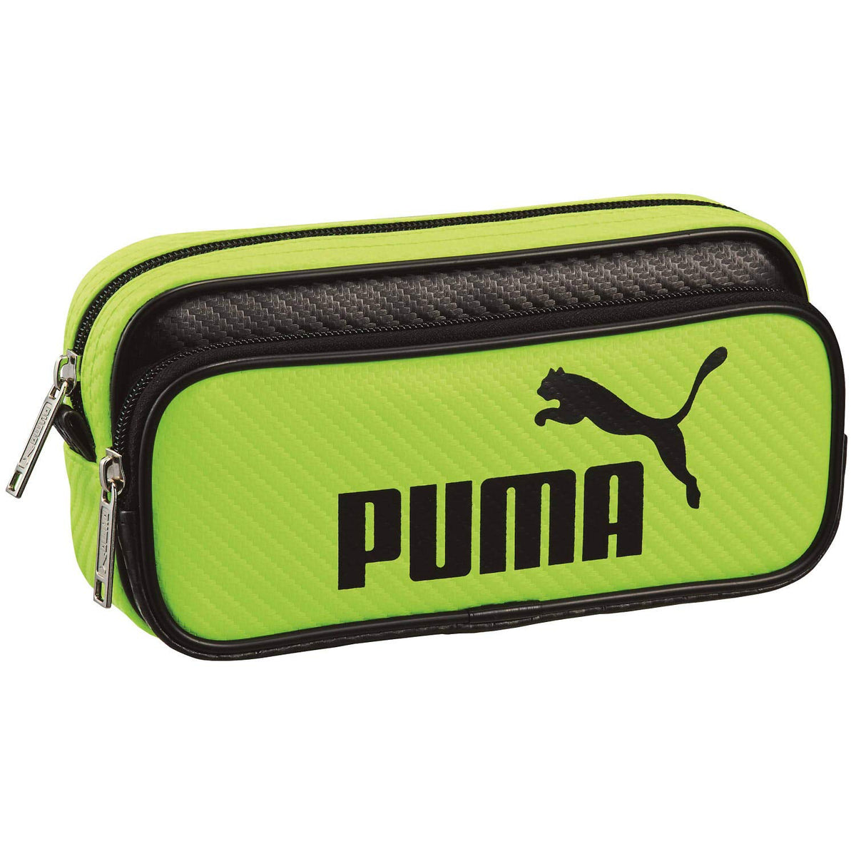 クツワ Kutsuwa 787PMYE Puma Pen Case, Color Carbon Pen Case, Fluorescent Yellow x Black