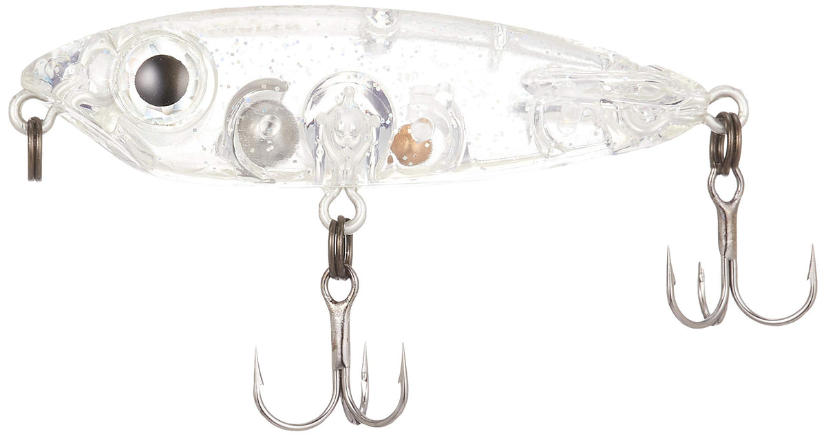 Smith LTD Pencil Bait Meba Pen SP 1.8 inches (45 mm), 0.1 oz (3.2 g), Clear Glitter #5