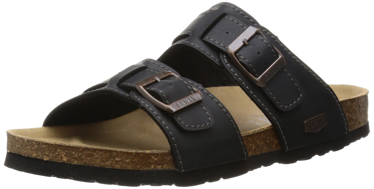 EDWIN(エドウィン) Men's Sandal, Black, 26.0 cm