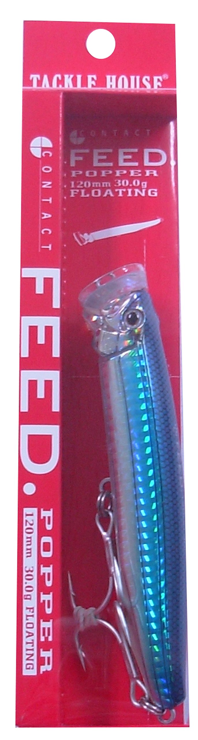 TackleHouse CFP120 Popper Contact Feed Popper 4.7 inches (120 mm), 1.2 oz (30 g) Flying Fish #18