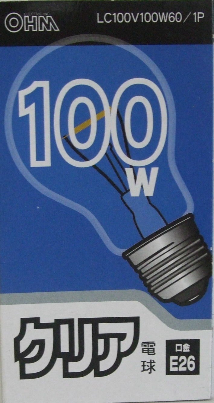 Clear Bulb lc100 V100 W60/1P lc100 V100 W60/1P