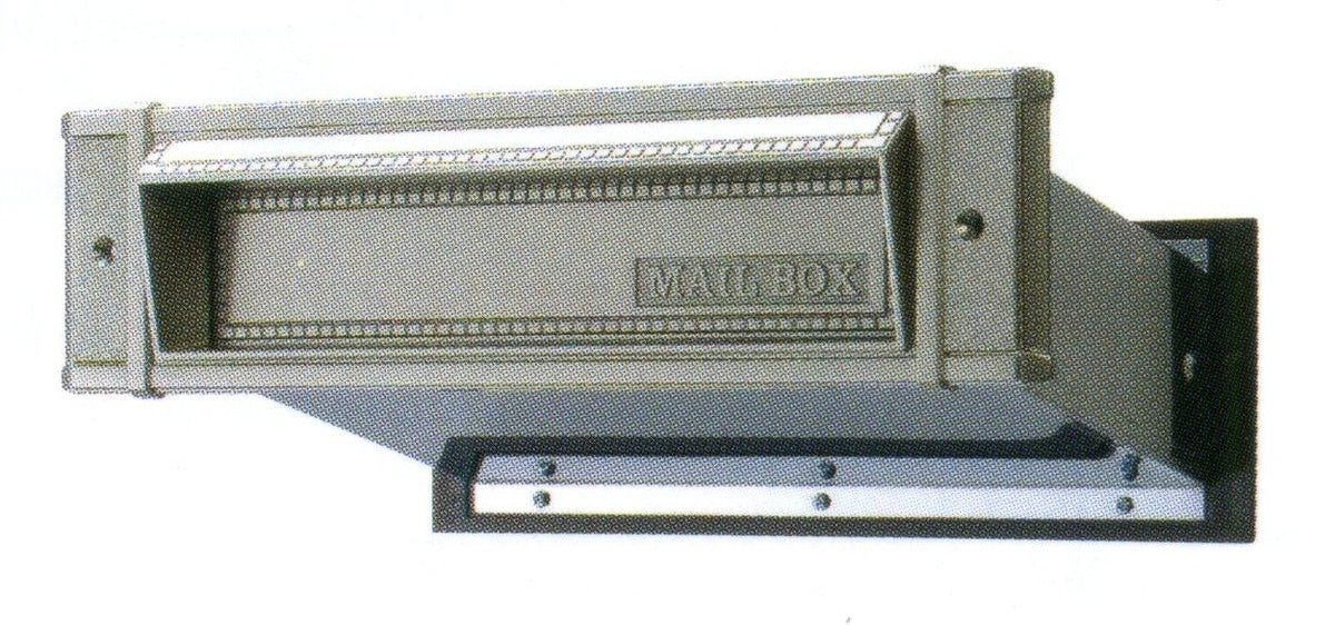 Aiwa Mail Shoot for Large Walls with Inner Lid No.24 Stainless Steel